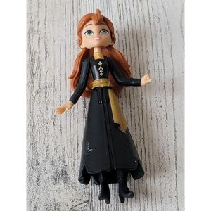 Hasbro Princess Anna Frozen black dress mini toy figure